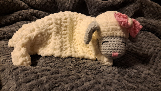 Crochet lamb lovey