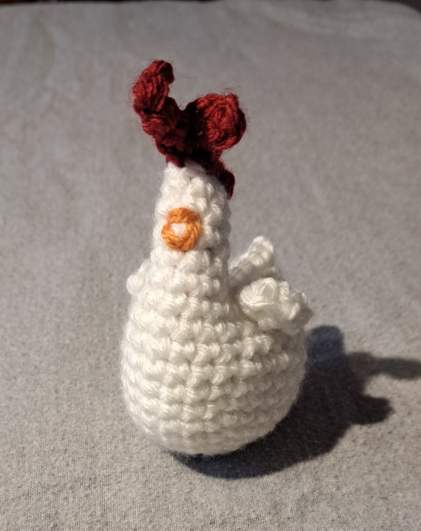 Little  White Crochet Chicken