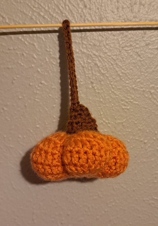 Hanging Crochet Pumpkin
