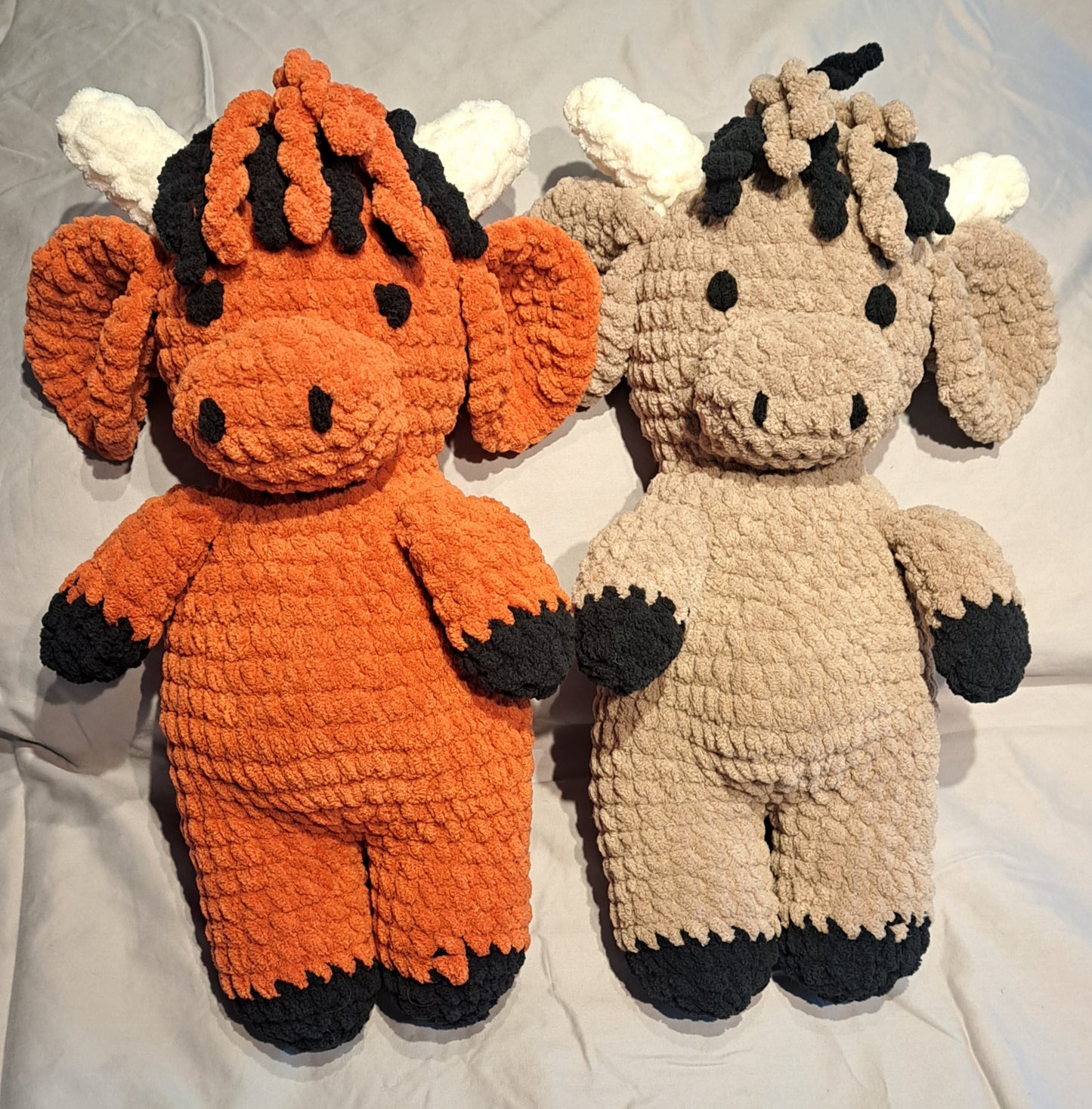 crochet highland cow plushie